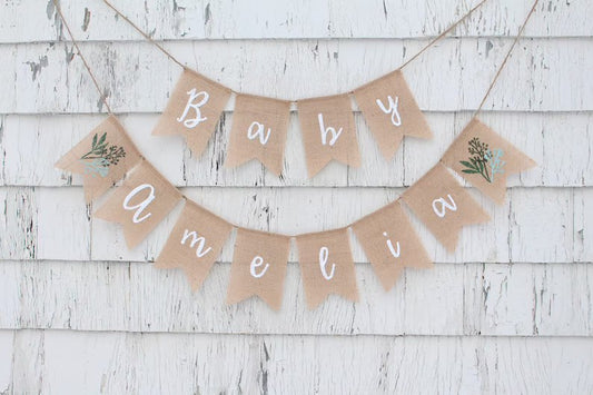 Personalized Baby Name Banner