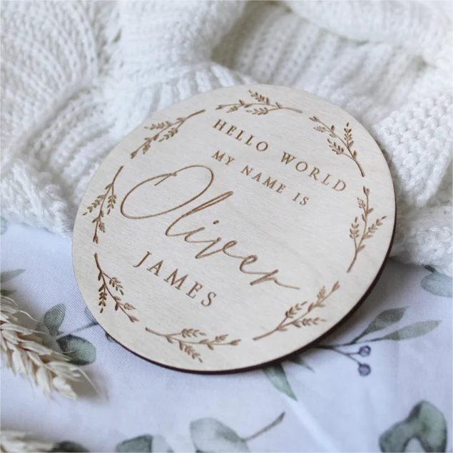 Personalised Baby Arrival Sign