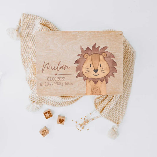 Personalized baby souvenir box