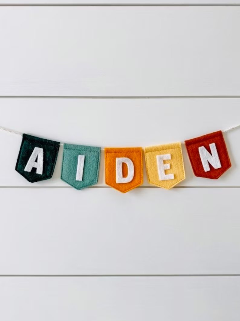 Personalized Baby Name Banner