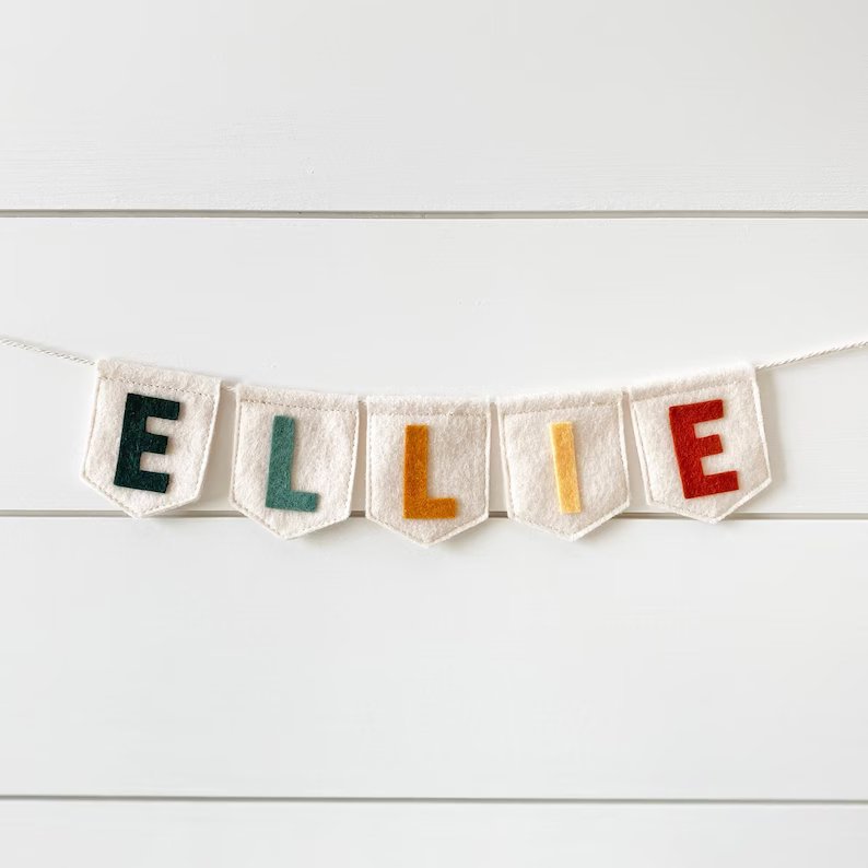 Personalized Baby Name Banner