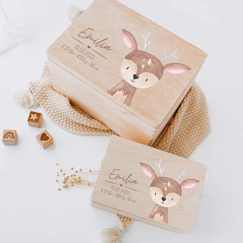 Personalized baby souvenir box