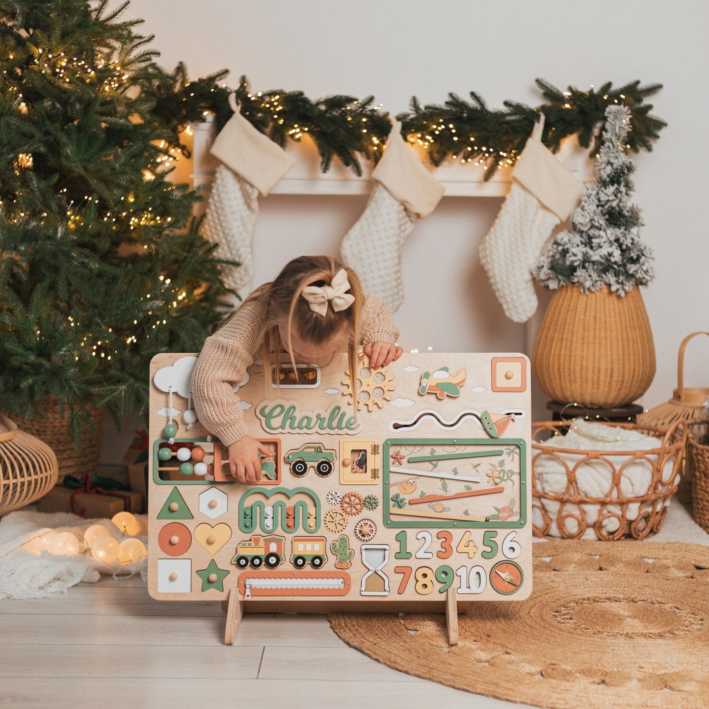 Personalized Wooden Activity Board for Kids