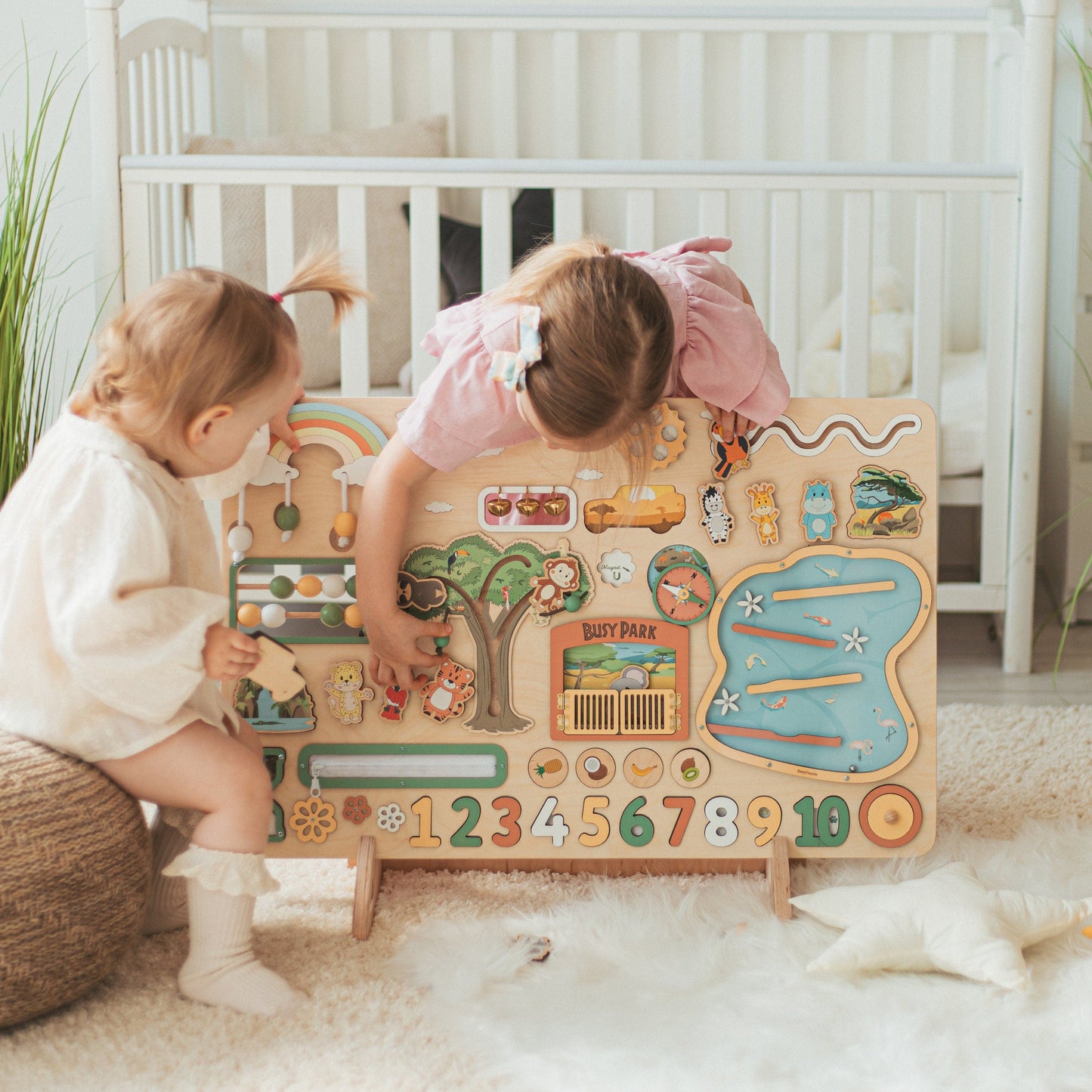 Personalized Wooden Activity Board for Kids