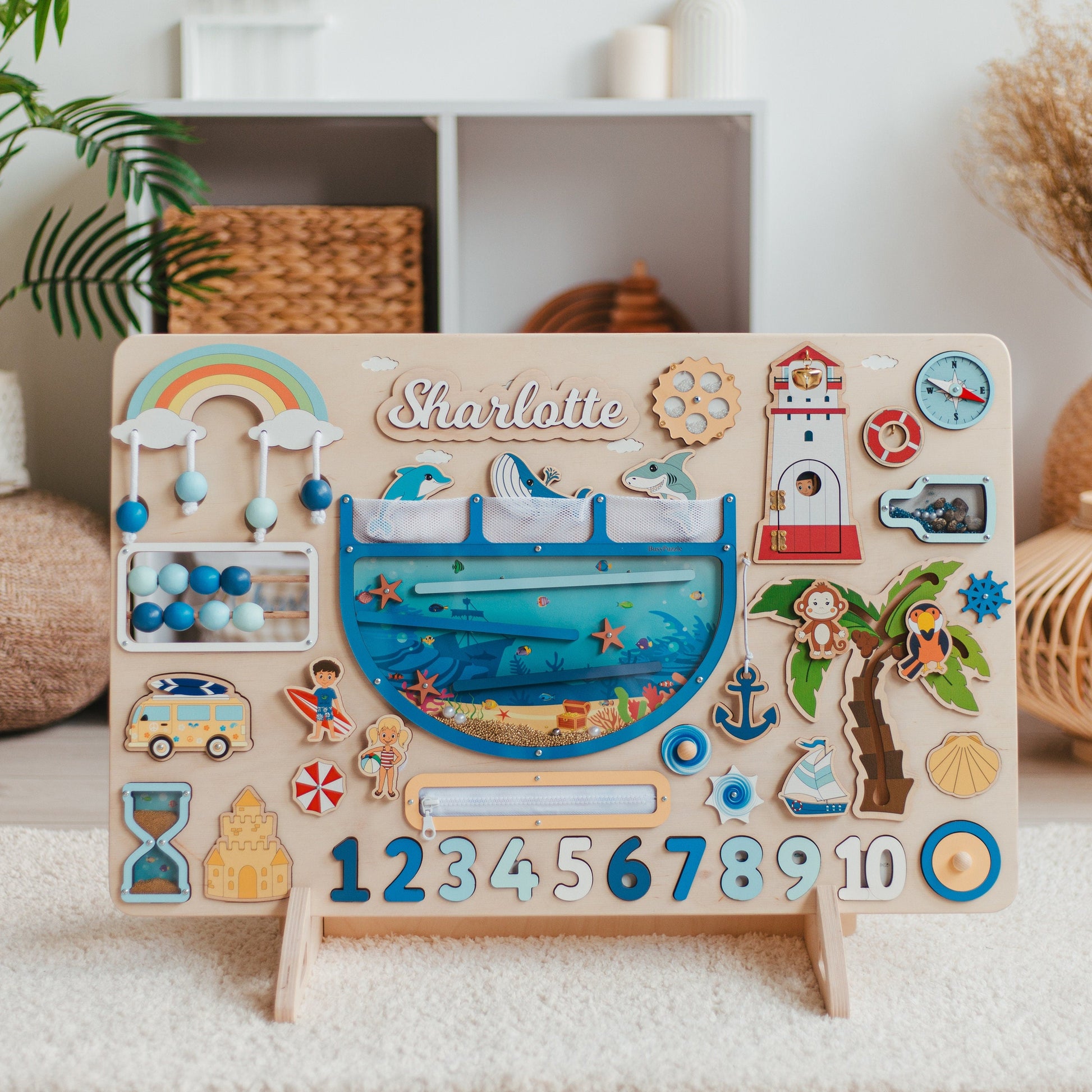 Personalized Wooden Activity Board for Kids