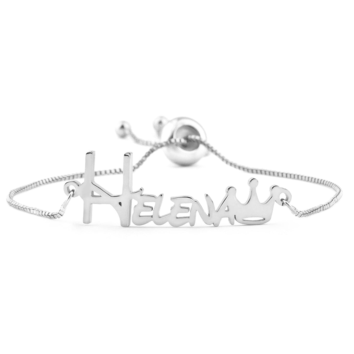 Crown Baby Name Bracelet